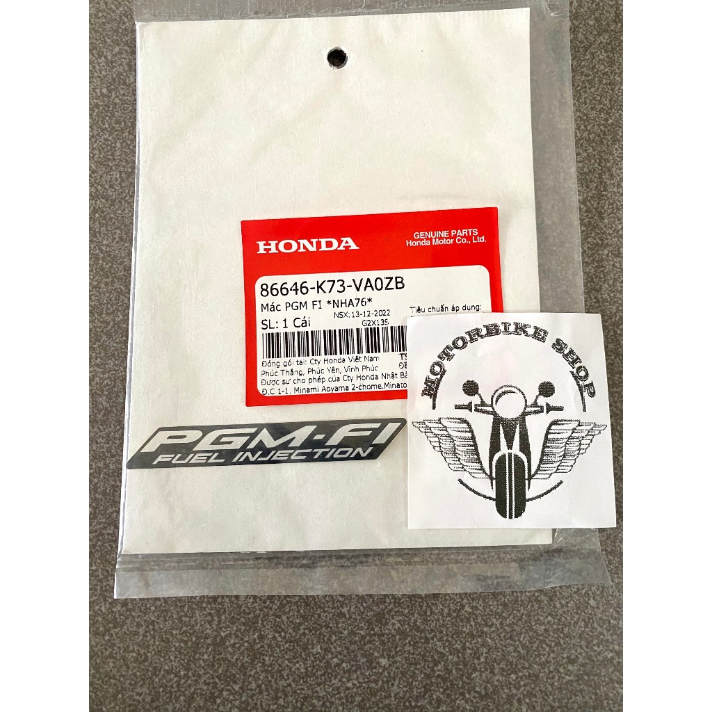 Tem chữ pgm fi xe future led chính hãng 86646k73v80zd 86646k73v80zc