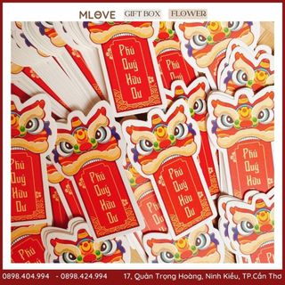 Combo 10 Thẻ treo trang trí tết - thẻ mèo thần tài nhiều mẫu trang trí tết, trang trí giỏ quà Tết nhiều mẫu
