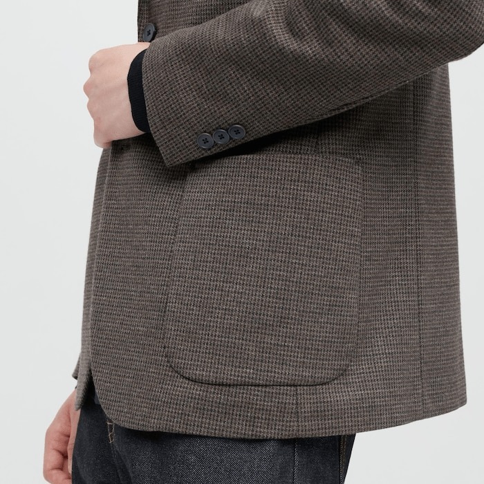 Blazer Uniqlo nam nâu