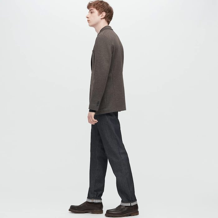 Blazer Uniqlo nam nâu