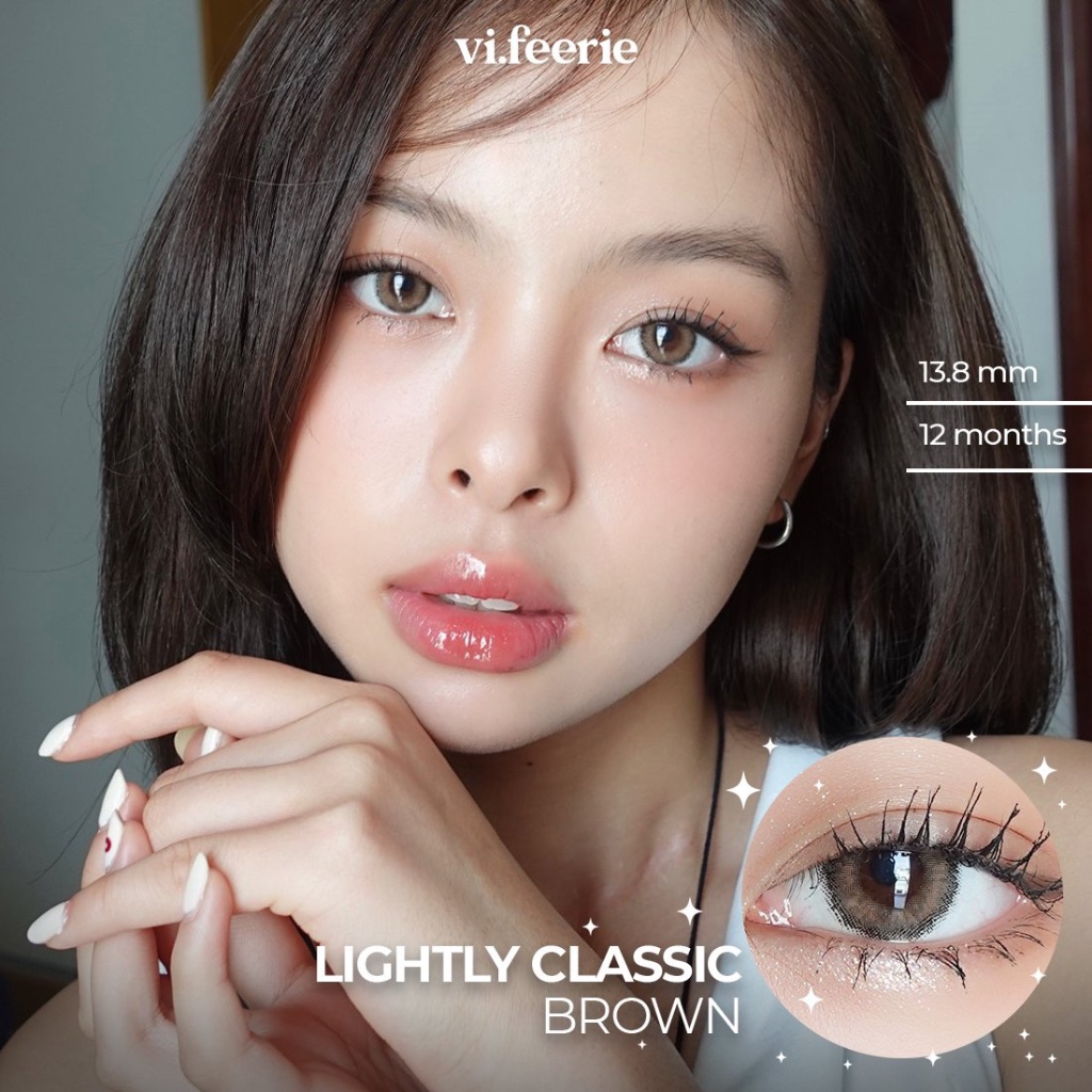 Kính áp tròng (lens) nâu Lightly Classic full độ-VF Lens