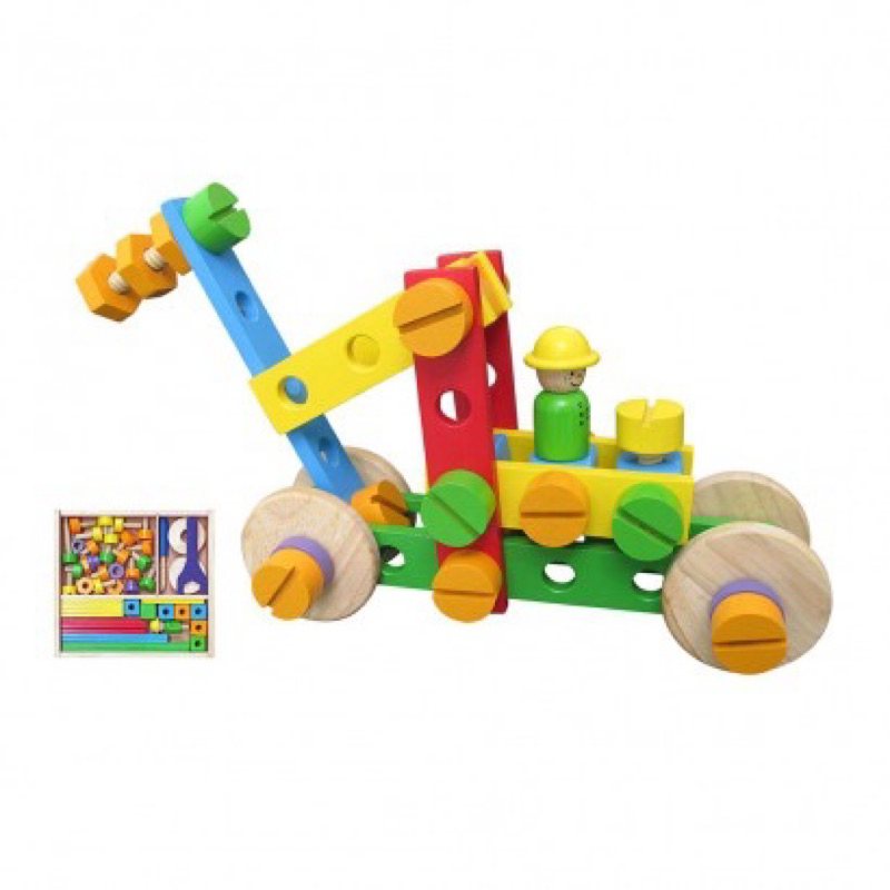 Bộ đồ chơi lắp ráp mô hình bằng gỗ Winwintoys cao cấp