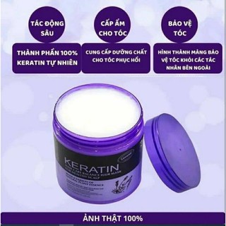 Kem ủ tóc ,hấp tóc Keratin Collagen 1000ml Lavender