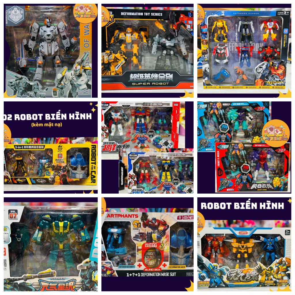 ĐỒ CHƠI ROBOT BIẾN HÌNH  ROBOT LẮP GHÉP BIẾN HÌNH, ROBOT CHIẾN ĐẤU