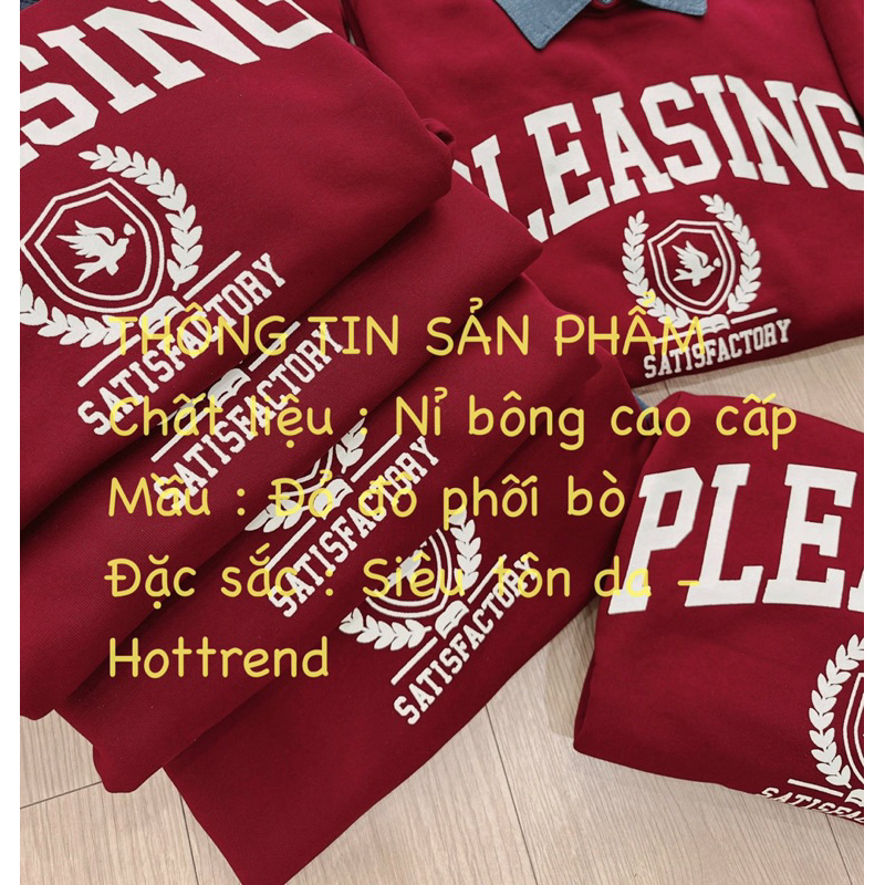 Áo nỉ phối cổ jean kèm ảnh thật ảnh trải sàn