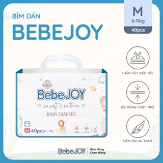 Tã/bỉm quần dán Bebejoy chống tràn hiệu quả đủ size NB/M/L/XL/XXL cho bé từ 6kg - 24kg