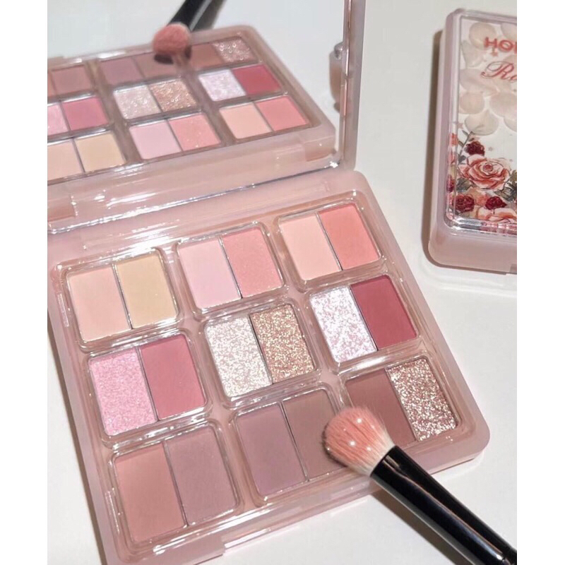 Bảng Phấn Mắt 9 Ô HOLD LIVE Happie Trái Tim HL630 bảng mắt lên màu chuẩn bền màu lâu trôi chính hãng 10g❤️