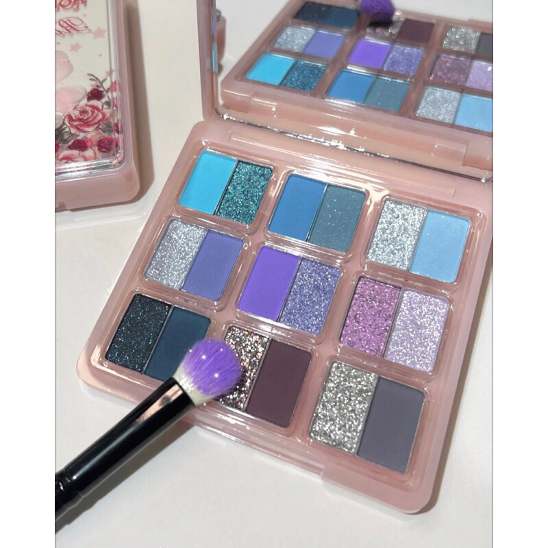 Bảng Phấn Mắt 9 Ô HOLD LIVE Happie Trái Tim HL630 bảng mắt lên màu chuẩn bền màu lâu trôi chính hãng 10g❤️