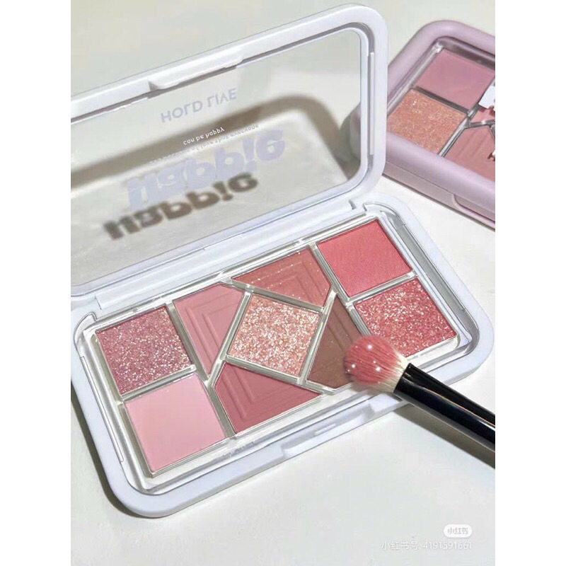 Bảng Phấn Mắt 9 Ô HOLD LIVE Happie Trái Tim HL630 bảng mắt lên màu chuẩn bền màu lâu trôi chính hãng 10g❤️