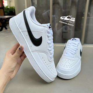 [Chính Hãng] Giày Sneaker Court Vision Low White Swoosh Black New Fullbox Chuchashoes