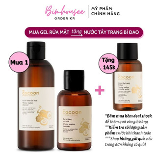 Gel bí đao rửa mặt Cocoon Winter melon cleanser - Sữa rửa mặt Bí Đao COCOON