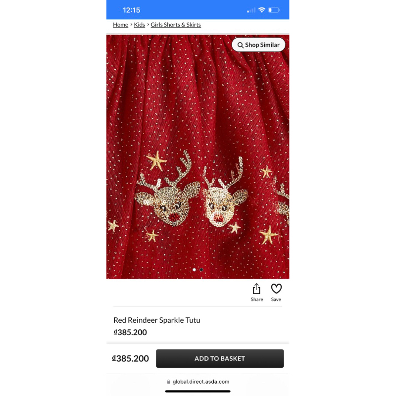 Áo Cardigan & Chân Váy Tutu Bé Gái Tuần Lộc Grg