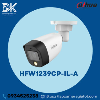 Camera hdcvi 2.0 megapixel dahua dh-hac-hfw1239cp-a-led / hac-hfw1239cp-il-a , có màu ban đêm- có âm thanh