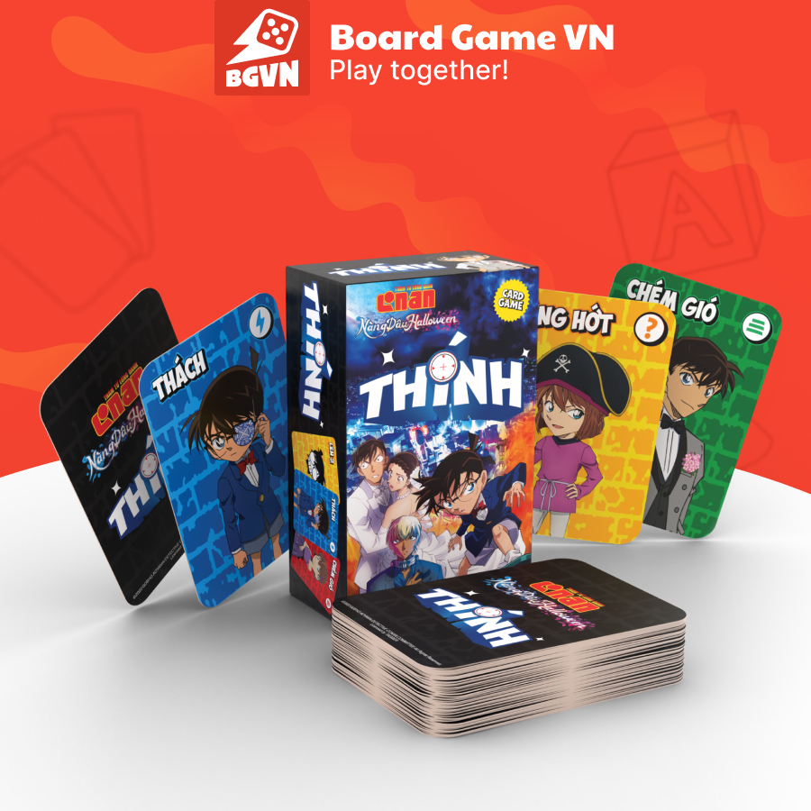 Conan Thính| Boardgame, bộ sưu tập card bo góc các thẻ nhân vật cực xinh | Boardgamevn