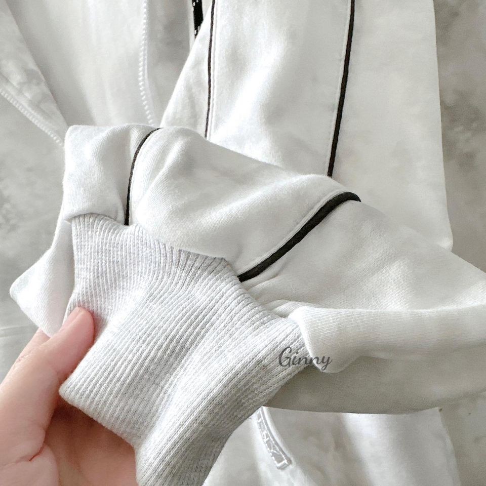 Áo khoác thun loang Hoodie Zip BX-011 trẻ trung phong cách Hàn Quốc | Ginny chống nắng có túi trong