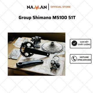 Bộ groupset shimano m5100 51t, 42t bộ chuyển động group shimano m7100, m6100 m5100 51t, 42t cho xe đạp