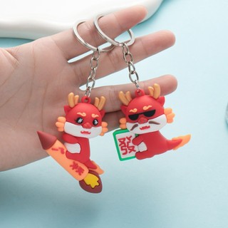 Móc khoá rồng treo balo cặp sách cute