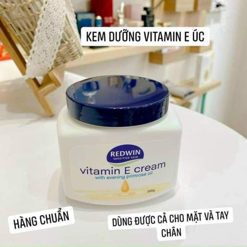 Kem Dưỡng Redwin Vitamin E Cream 300g, Dưỡng Ẩm cho Da Giúp Da Mềm Mịn Da