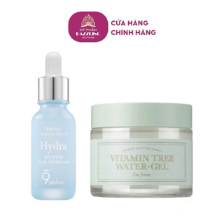 Combo Dưỡng Ẩm, Sáng Da Tinh Chất 9wishes Hydra Ampule 30ml + Kem Dưỡng I'm From Vitamin Tree Water Gel