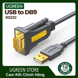 Cáp usb 2.0 to com 9 rs232 ugreen cr107 cao cấp