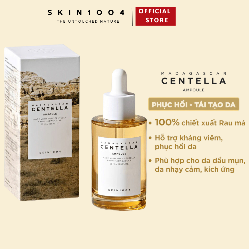Serum Rau Má Dưỡng Ẩm Skin1004 Madagascar Centella Asiatica Ampoule 100ml