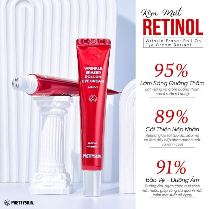 Kem dưỡng mắt Retinol Prettyskin