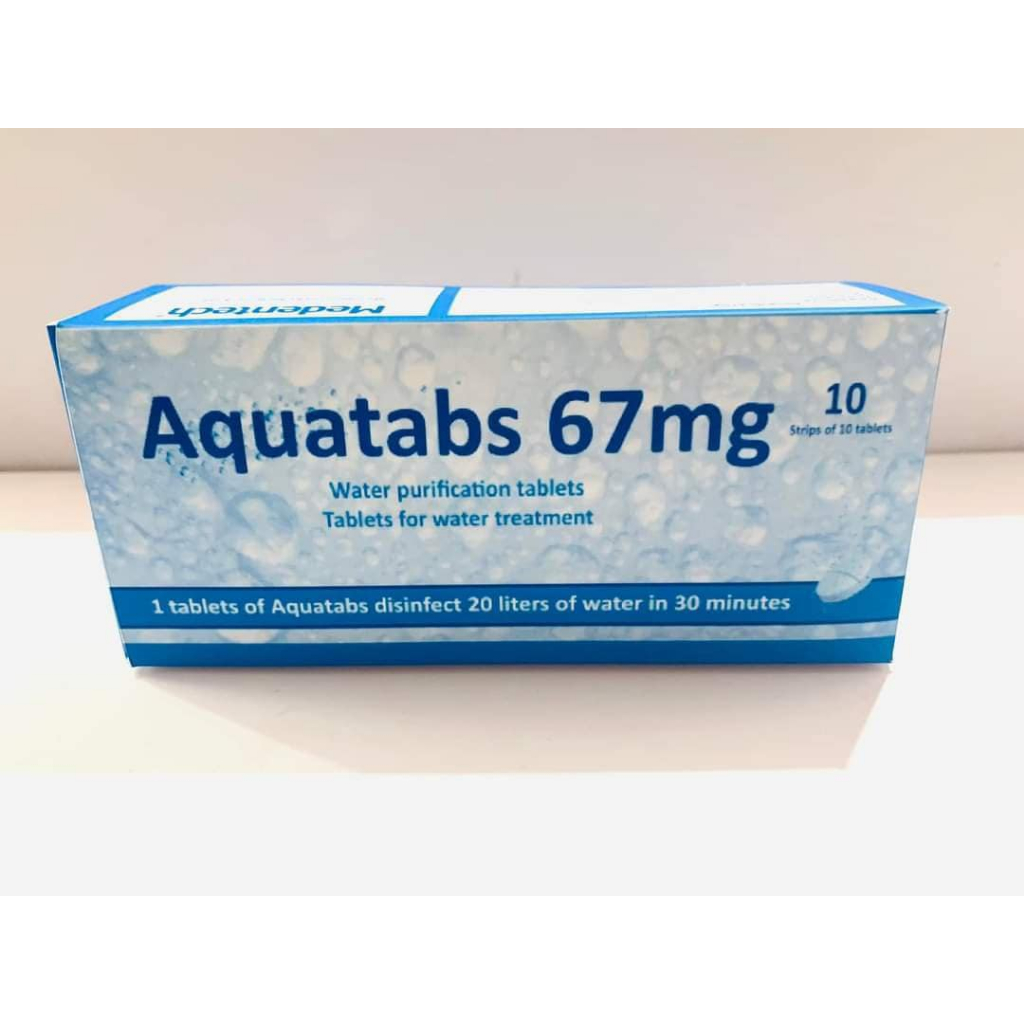 VIÊN LỌC NƯỚC AQUATAB - MỘT VIÊN XỬ LÝ 20 LÍT NƯỚC (1 hộp)