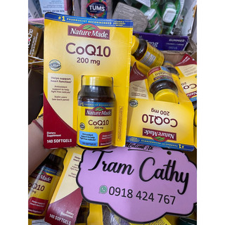 Coq10 bổ tim mạch 140 viên coq10 nature made