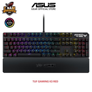  Bàn phím cơ gaming ASUS TUF GAMING K3  Red  cổng mở rộng USB An-ti ghosting 100% với công nghệ N-key rollover  NKRO  