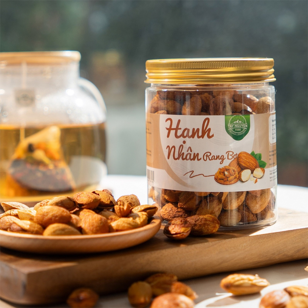 Hạnh nhân rang bơ siêu ít đường Tây Nguyên Food - Việt Nam 300g