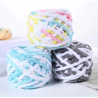 Len nhung đũa-len bông sữa bảng màu loang +-100g