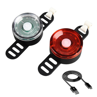 Đèn led cảnh báo gắn sau xe đạp - đèn hậu xe đạp thể thao leo núi lắp đuôi xe, chống nước, sạc pin usb
