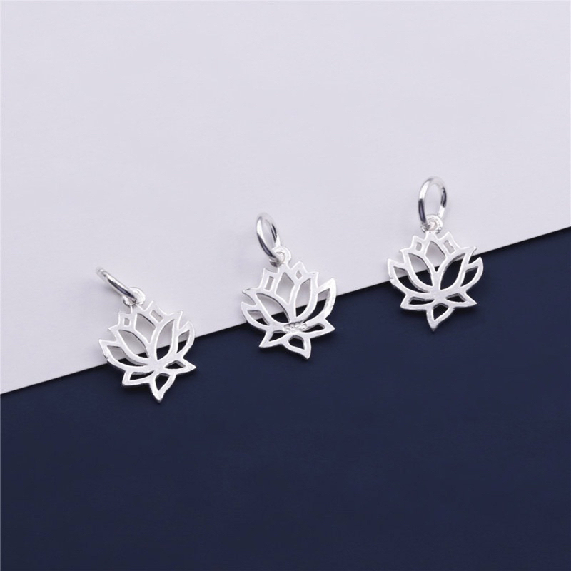 🔥 GIÁ SỈ 🔥  Charm treo hoa sen bạc cao cấp - mẫu đẹp, bạc loại 1_ PH162