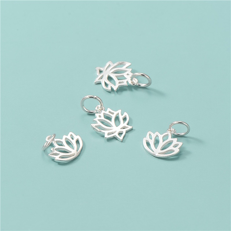 🔥 GIÁ SỈ 🔥  Charm treo hoa sen bạc cao cấp - mẫu đẹp, bạc loại 1_ PH162