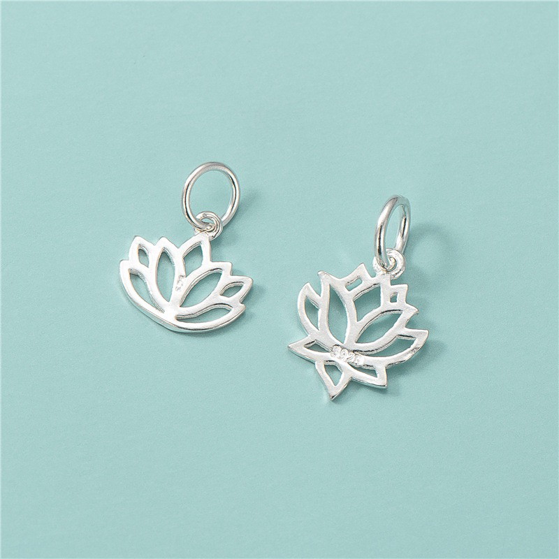 🔥 GIÁ SỈ 🔥  Charm treo hoa sen bạc cao cấp - mẫu đẹp, bạc loại 1_ PH162