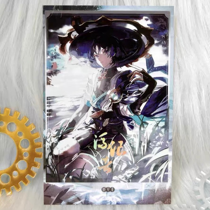 Card bo góc pola Genshin Impact Wanderer Scaramouche Phù Nguyệt Cảnh hàng artist có bản quyền