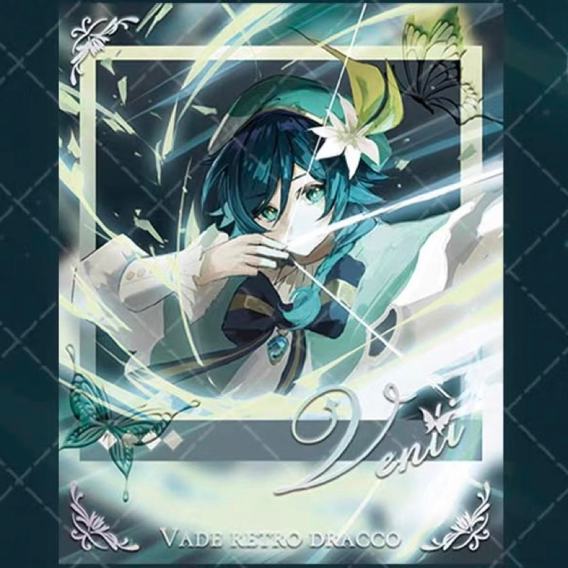 Card bo góc pola Genshin Impact Venti Phong Ngâm hàng artist có bản quyền