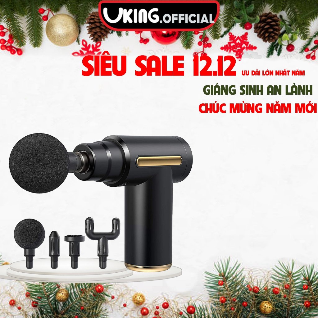 Máy massage cầm tay HOHO toàn thân 5 cấp độ chuyên sâu 4 đầu thay thế hàng chính hãng bảo hành 12 tháng