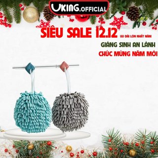 Khăn lau tay san hô đa năng có móc treo để ở phòng bếp phòng tắm , chất liệu mềm mại dễ lau khô - HOHO