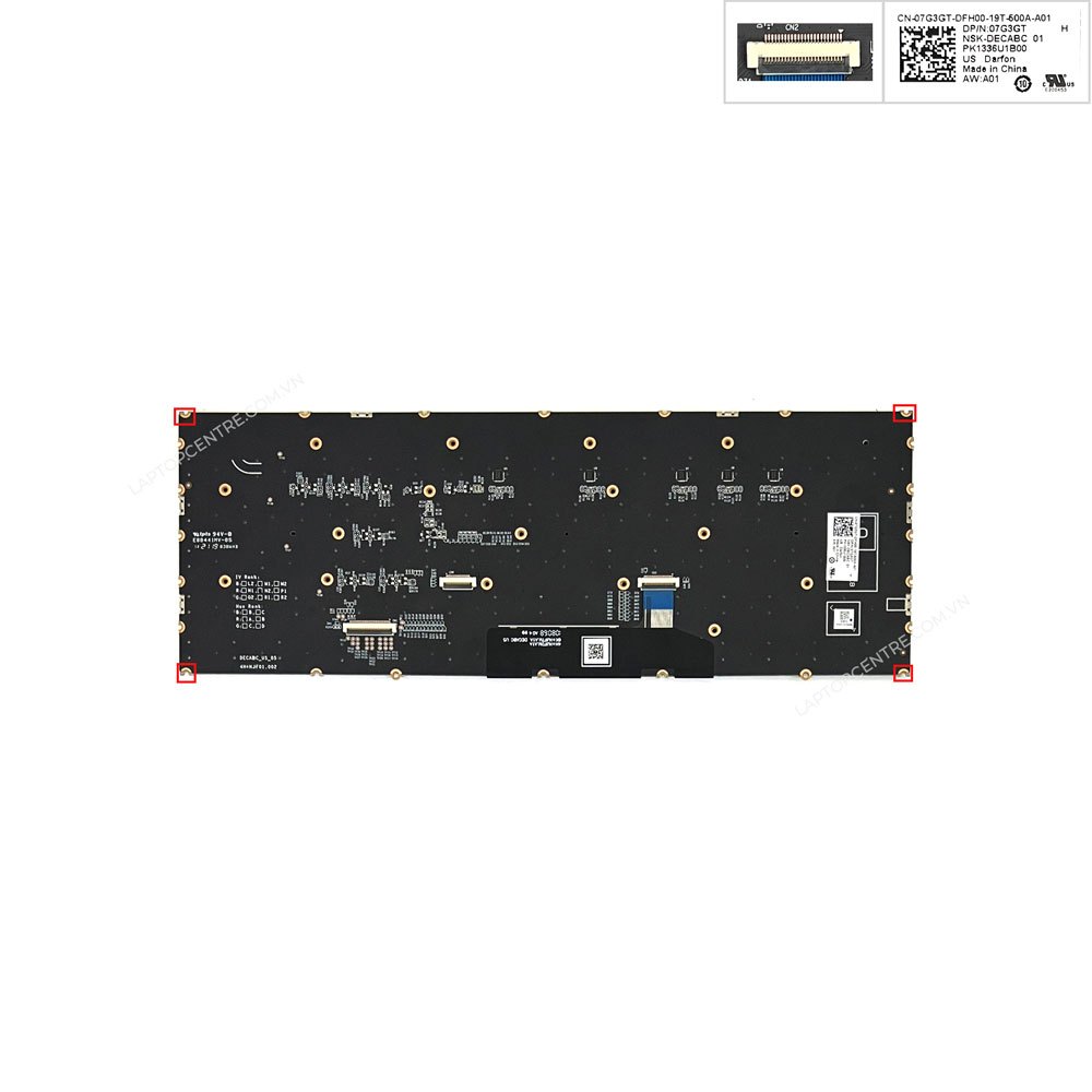 Bàn phím Dell Alienware M15 R5 07G3GT US