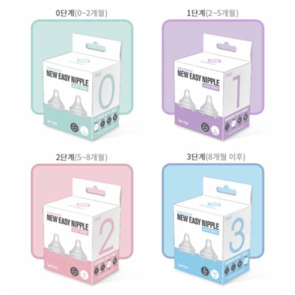 Bình sữa Grosmimi 200ml/260ml Hàn Quốc chính hãng, bình trơn đủ màu