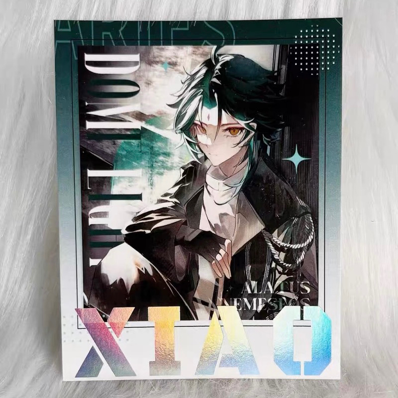 Card bo góc pola Genshin Impact Xiao Vòm Ánh Sáng hàng artist có bản quyền
