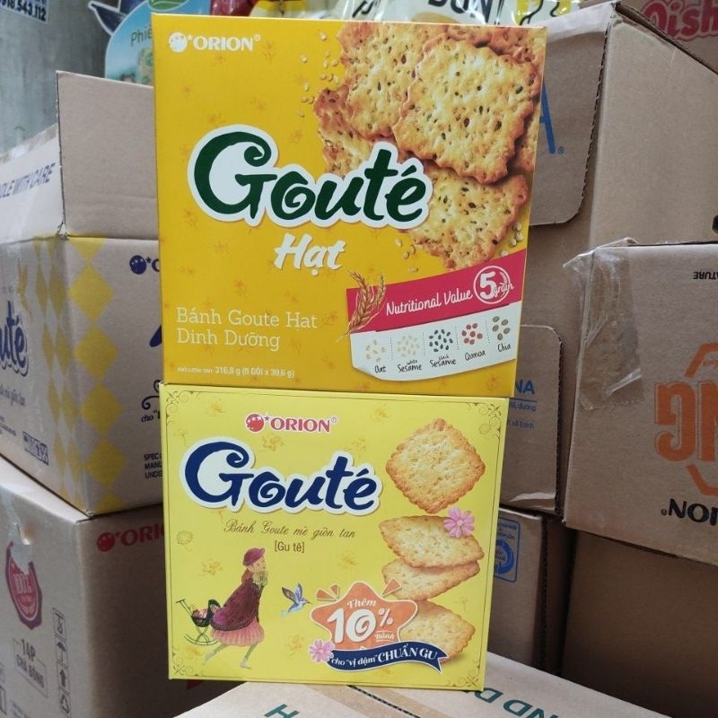 Bánh Goute Mè Hộp/Hạt Hộp 316,8g