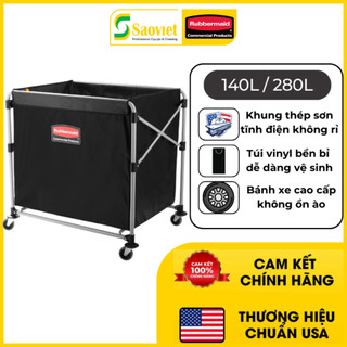 Xe đẩy đồ nhà giặt Rubbermaid dung tích lớn đựng đồ trong nhà hàng, khách sạn - 1881749/50
