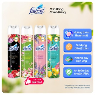 Bình xịt phòng chính hãng cao cấp Farcent (Hương Chanh/Oải Hương/Anh Đào/hoa hồng) 320ml phòng ngủ
