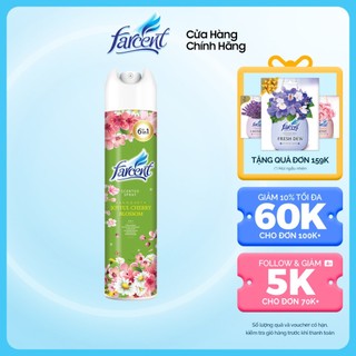 Bình xịt phòng chính hãng cao cấp Farcent Hương Hoa Anh Đào 320ml