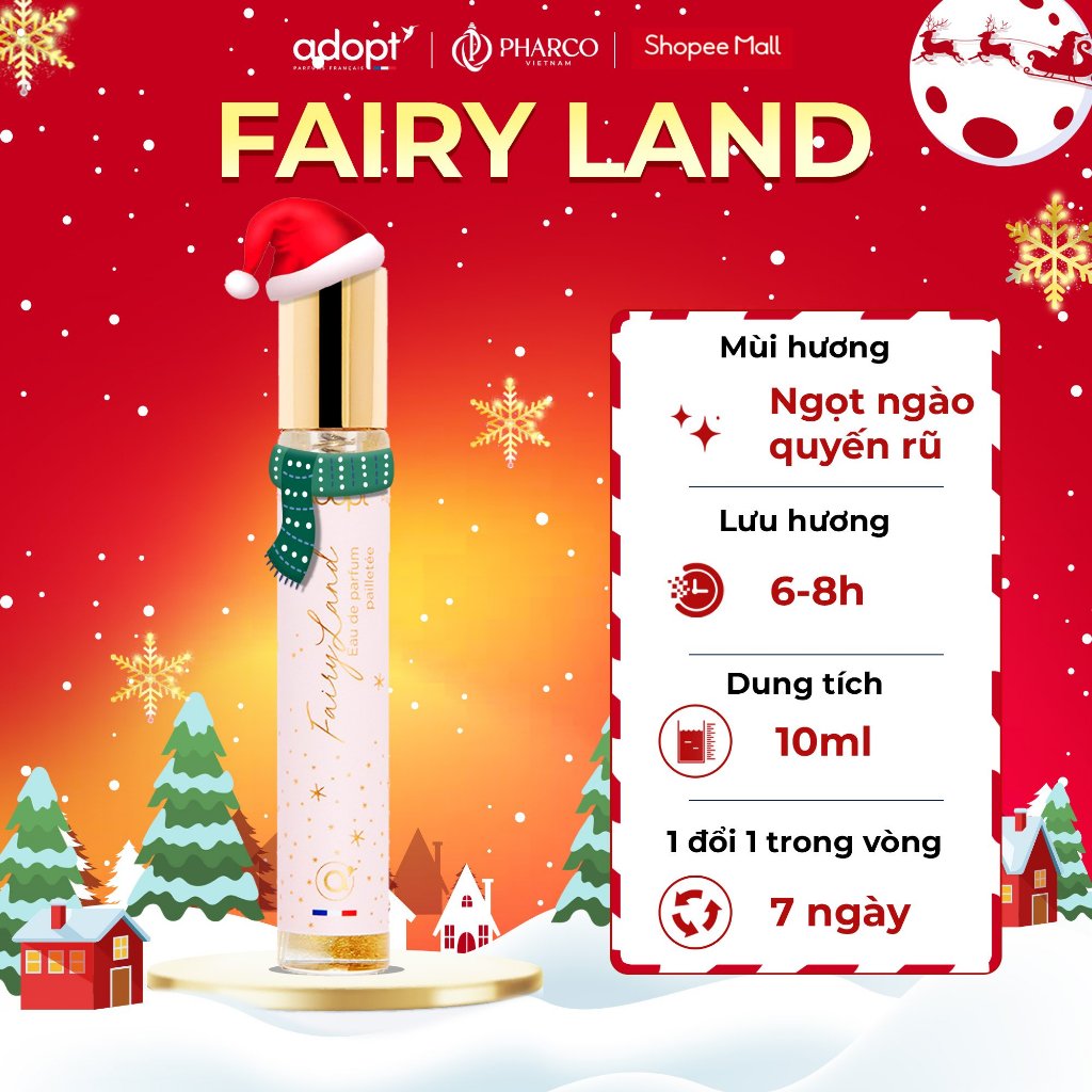 Nước hoa nữ Fairy Land Adopt chính hãng Pháp 10ml hương thơm thanh mát ngọt ngào