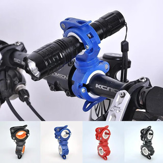 Kẹp giữ đèn pin, giá đỡ đèn pin gắn ghi đông xe đạp, giá đỡ kẹp đèn pin 2 đầu xoay 360 độ, chốt gắn đèn pin trên xe đạp
