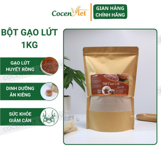 Bột gạo lứt loại 1, 1kg bột gạo lứt g.i.ả.m cân bột gạo lứt huyết rồng nguyên chất hàng chuẩn công ty bgl cocenviet