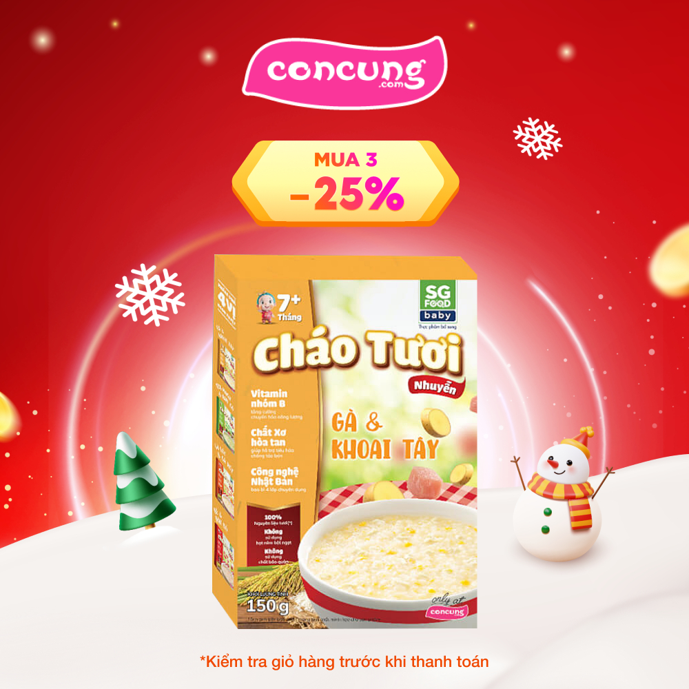 Cháo tươi nhuyễn Gà & Khoai tây (150g)